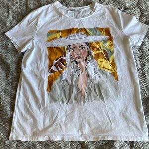 Zara Short Sleeves T- Shirt - Size M